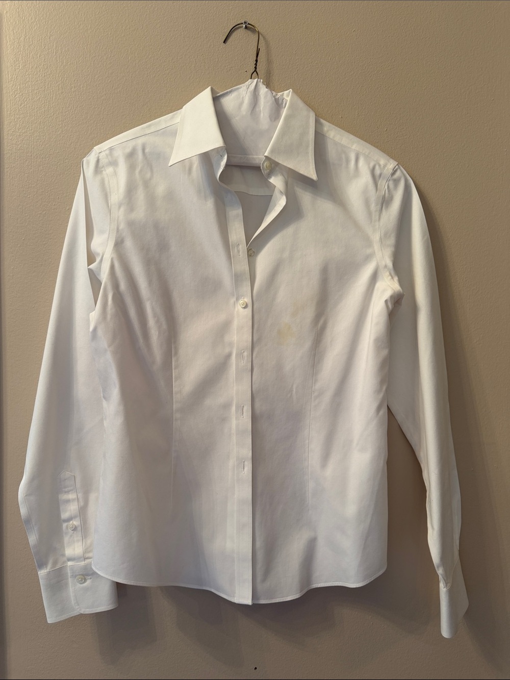 Brooks Brothers White Cotton Dress Shirt - Long Sleeve